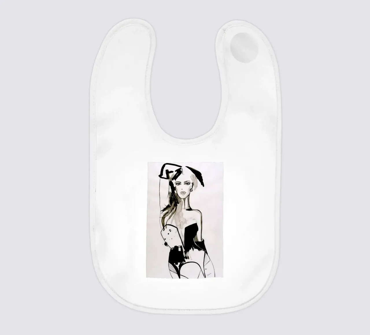 B&W Corset bavaglino da Olesja Hännikäinen