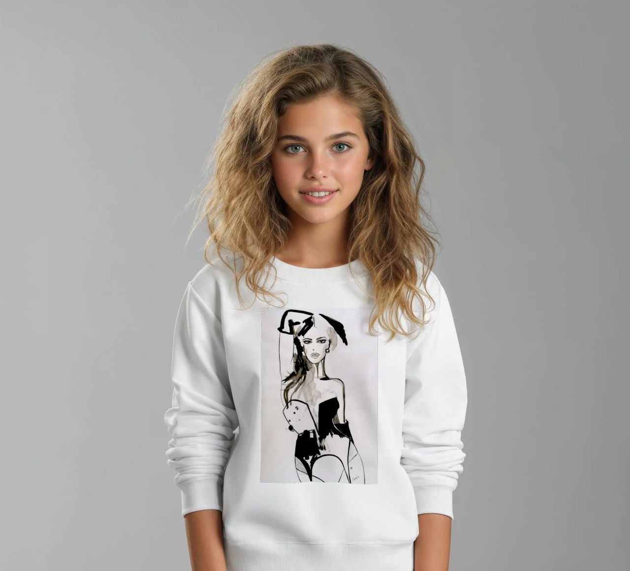 B&W Corset felpa bambino da Olesja Hännikäinen