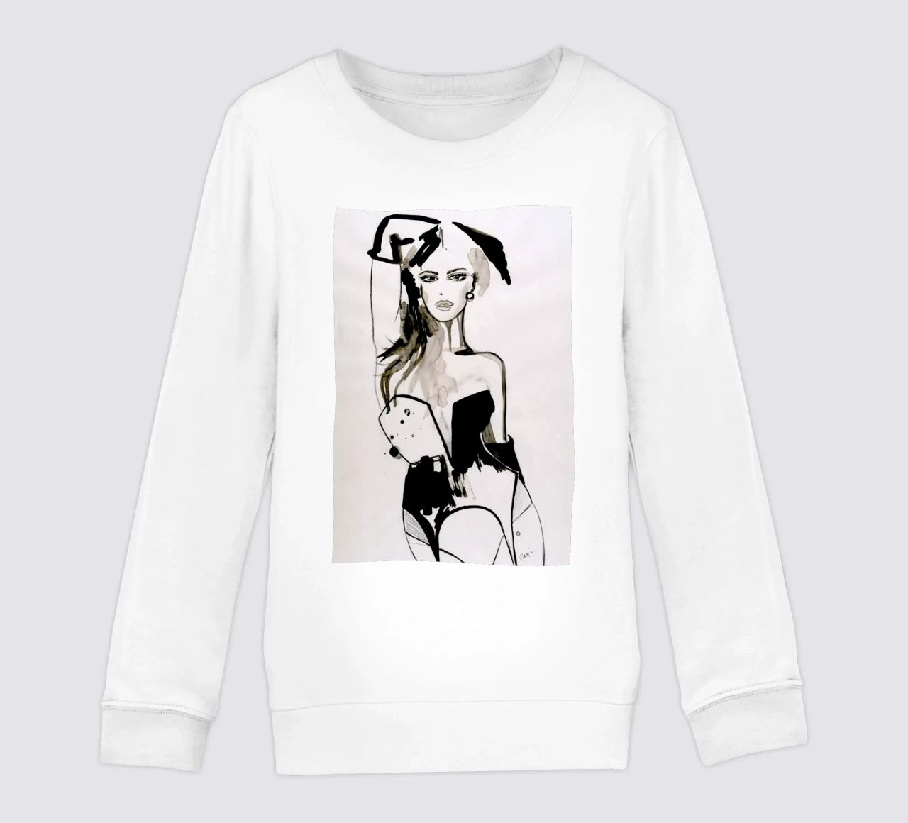 B&W Corset felpa bambino da Olesja Hännikäinen