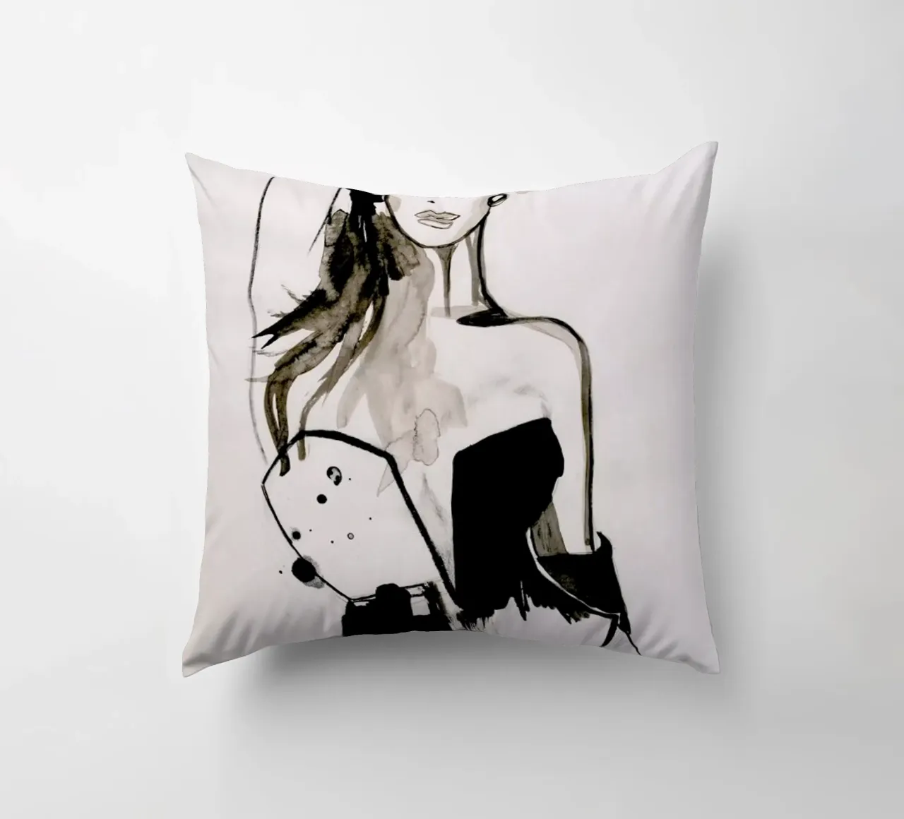 B&W Corset cojín de Olesja Hännikäinen