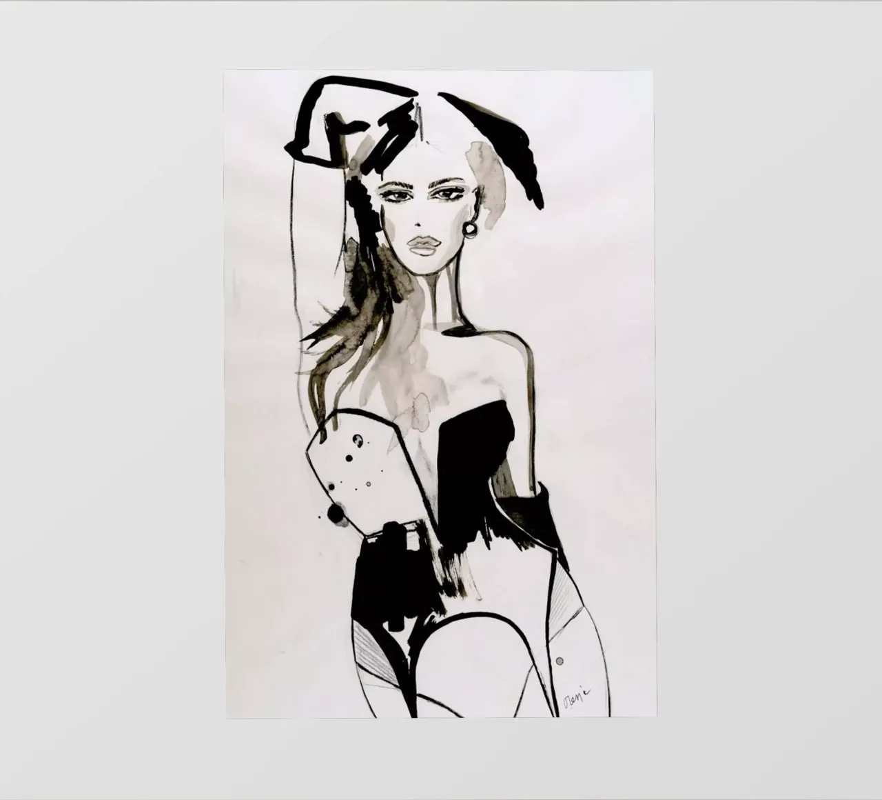 B&W Corset telo in pvc da Olesja Hännikäinen