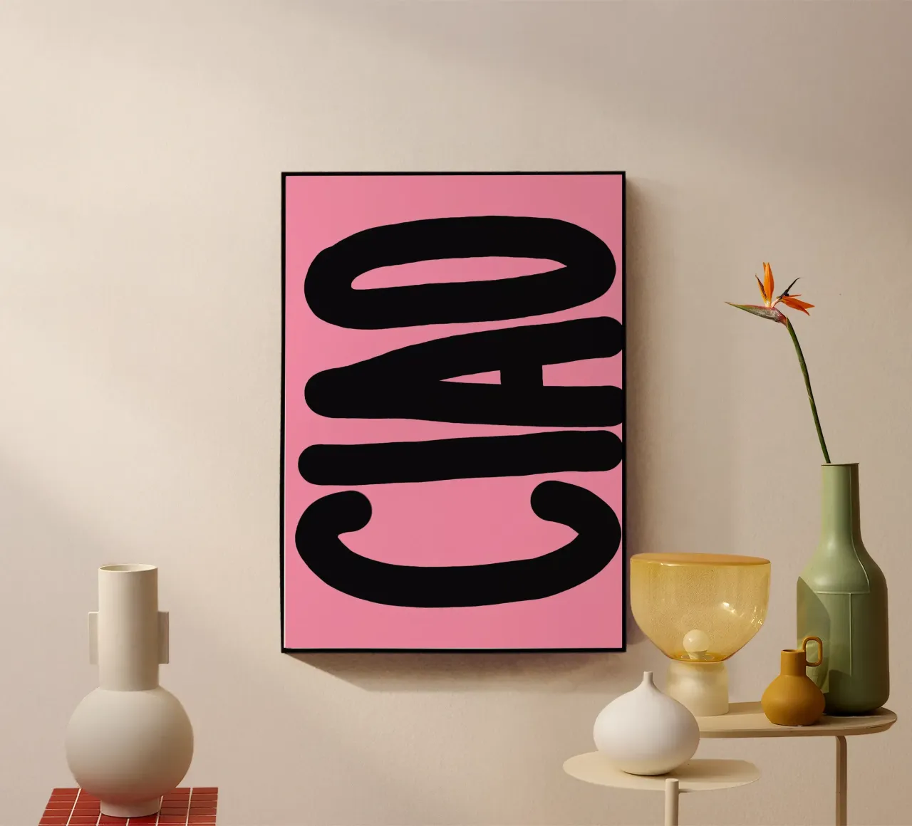 Ciao pini plexiglass da Hej Ibiza by Ute Arnold