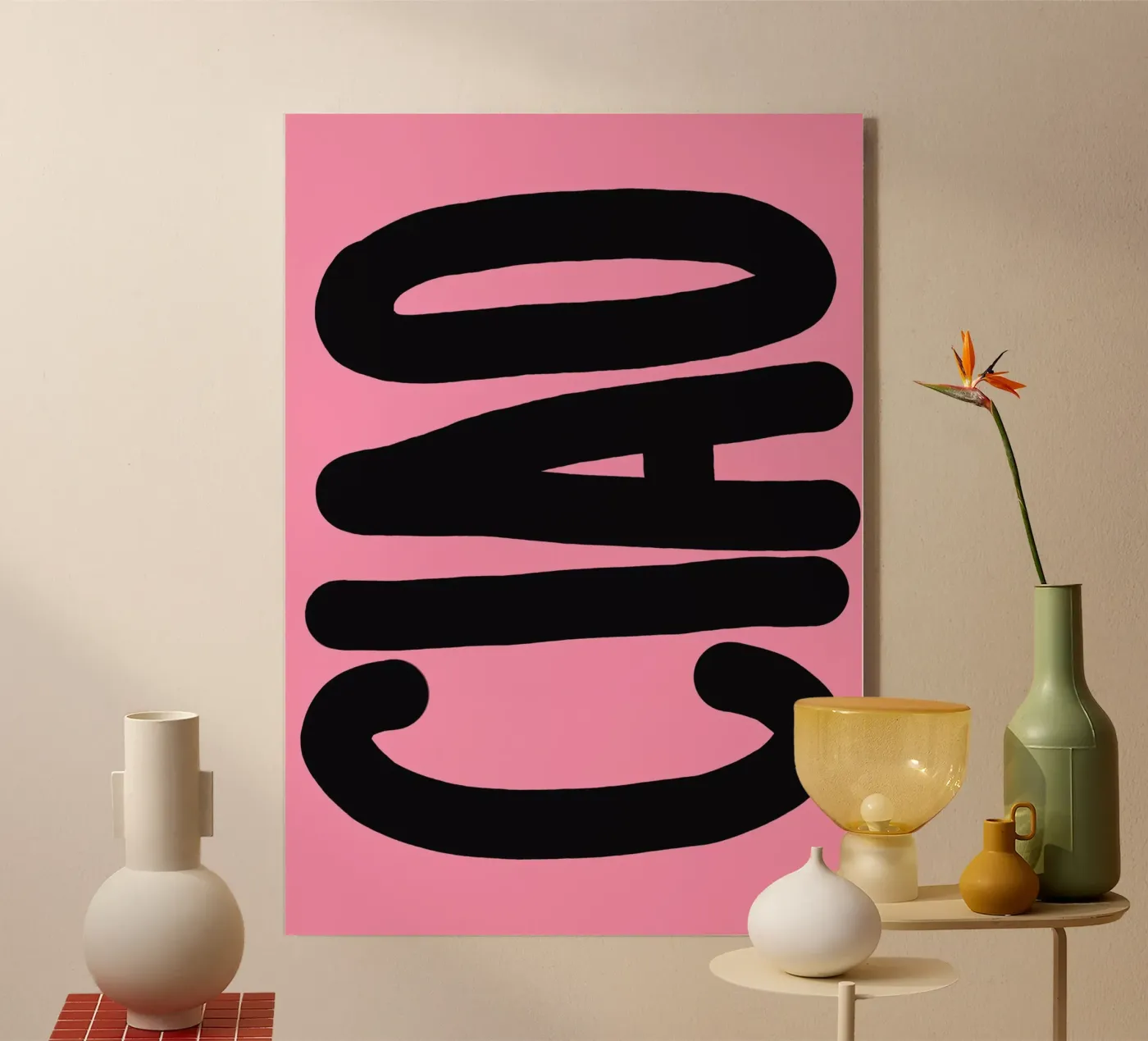 Ciao pini plexiglass da Hej Ibiza by Ute Arnold