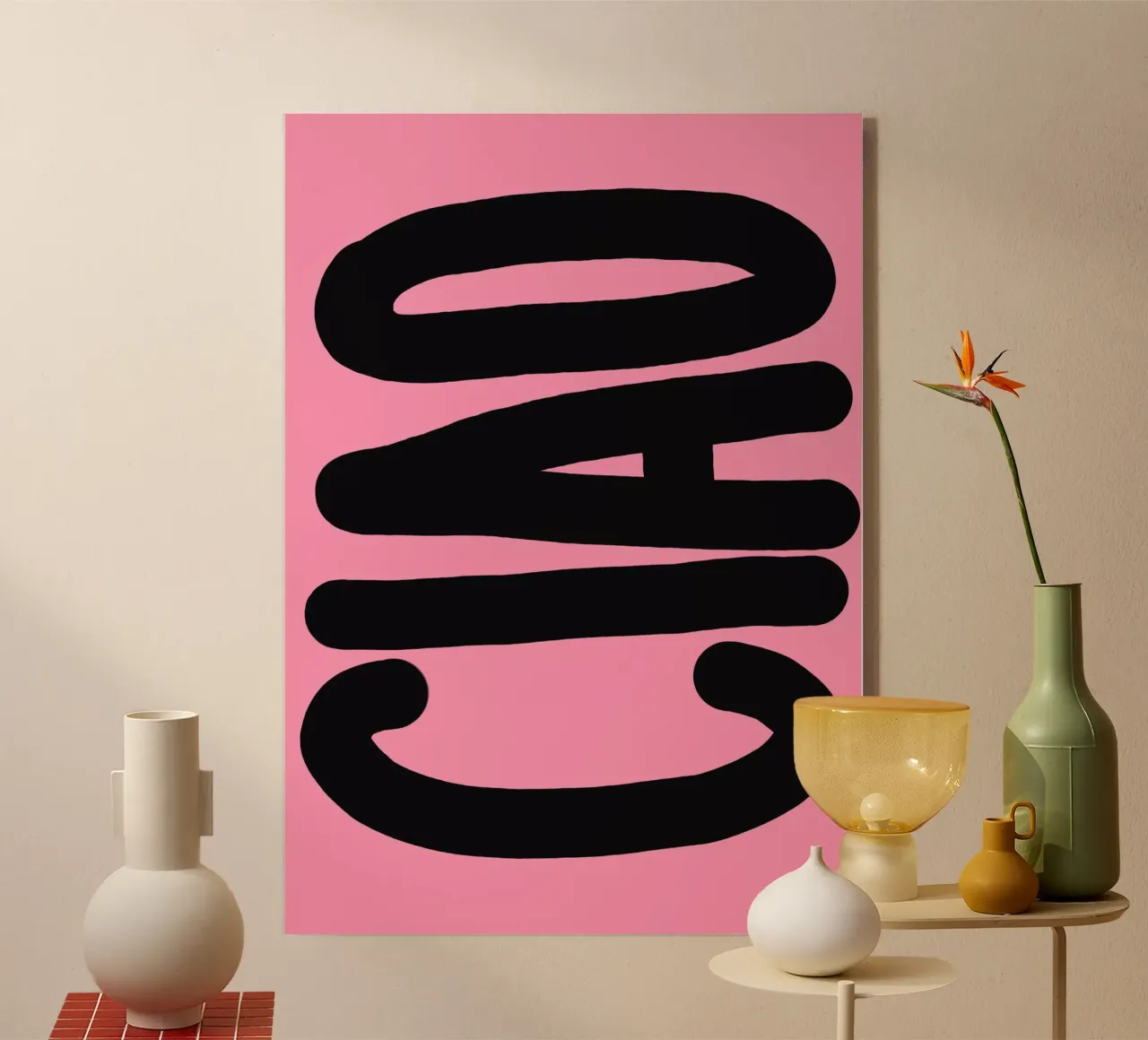 Ciao pini plexiglass da Hej Ibiza by Ute Arnold