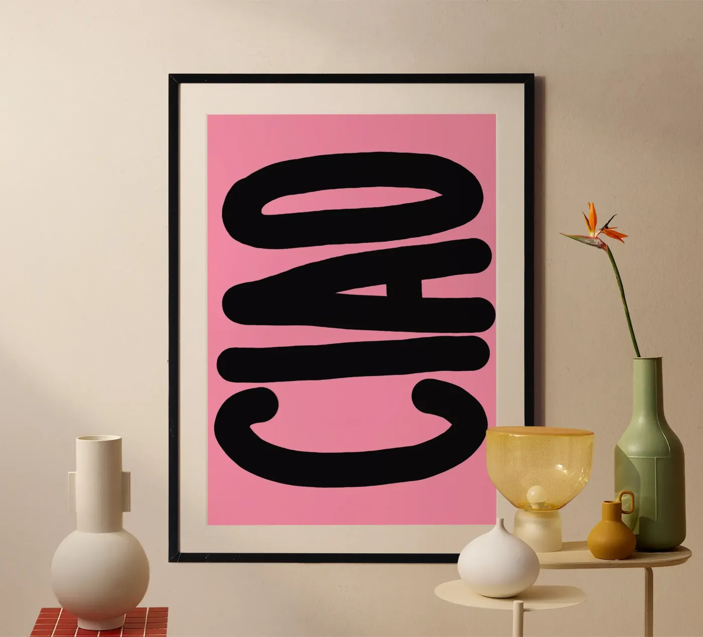 Ciao pini poster da Hej Ibiza by Ute Arnold