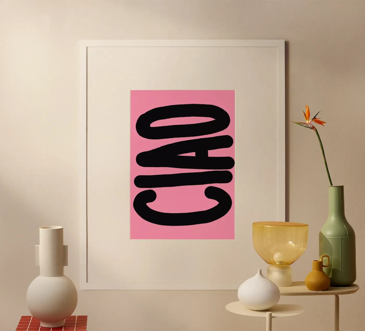 Ciao pini poster da Hej Ibiza by Ute Arnold