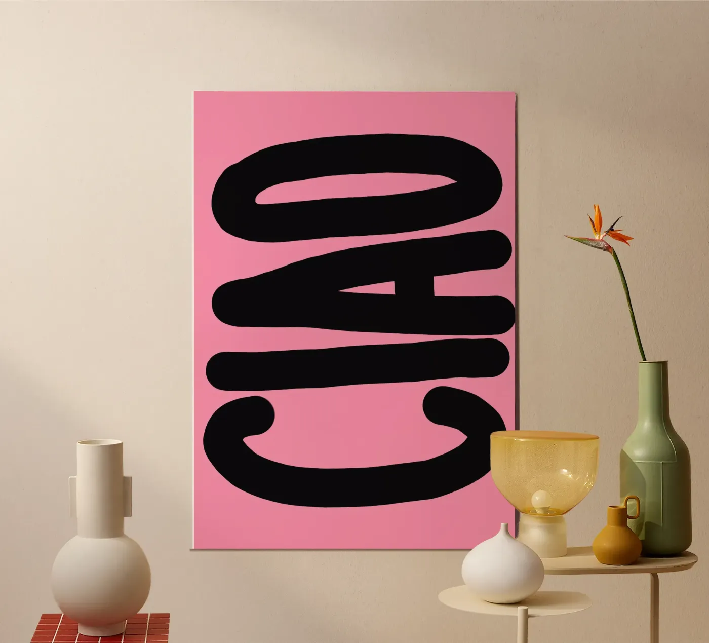 Ciao pini poster da Hej Ibiza by Ute Arnold