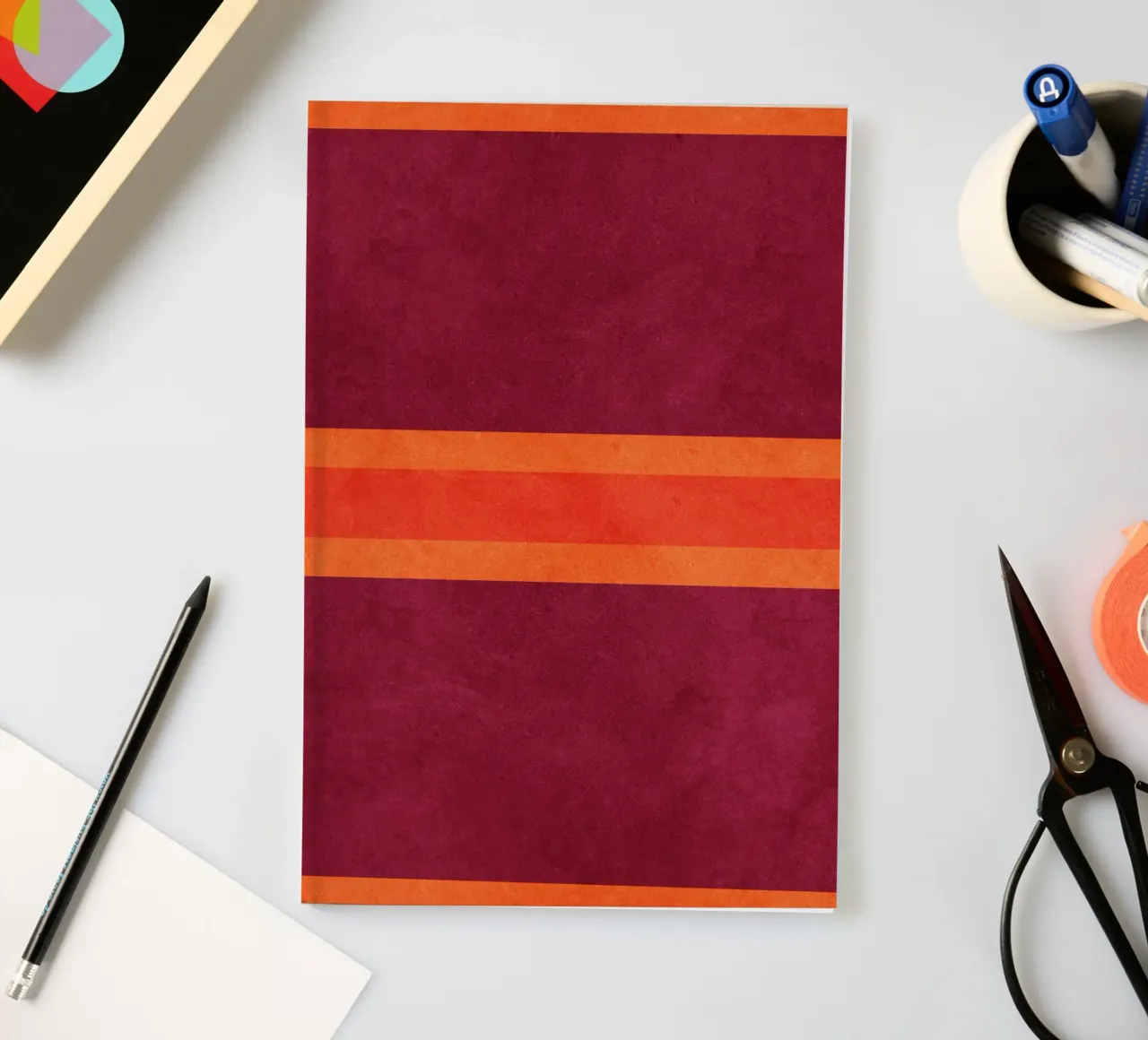 Abstract  Untitled R07 notebook by Shapes and Flowers