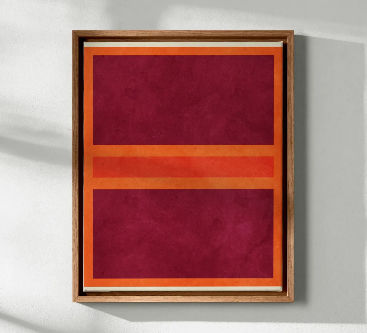 Abstract  Untitled R07 canvas by Shapes and Flowers