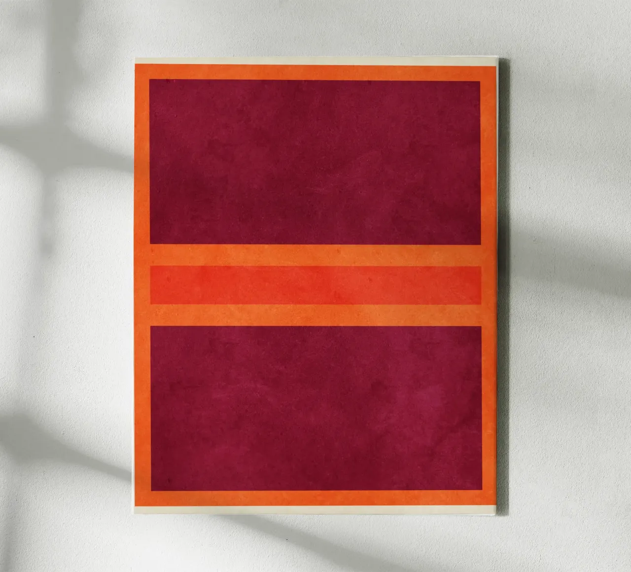 Abstract  Untitled R07 canvas by Shapes and Flowers