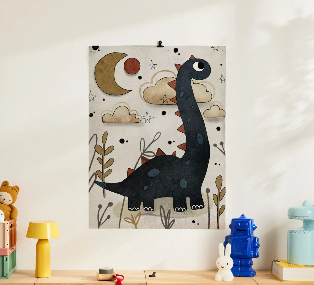 Nelli Suneli - Longneck Dino poster by The Artcircle