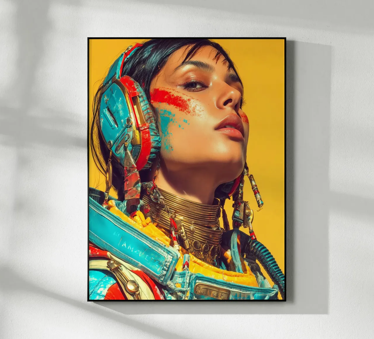 Donna colorata plexiglass da Puschkinowa