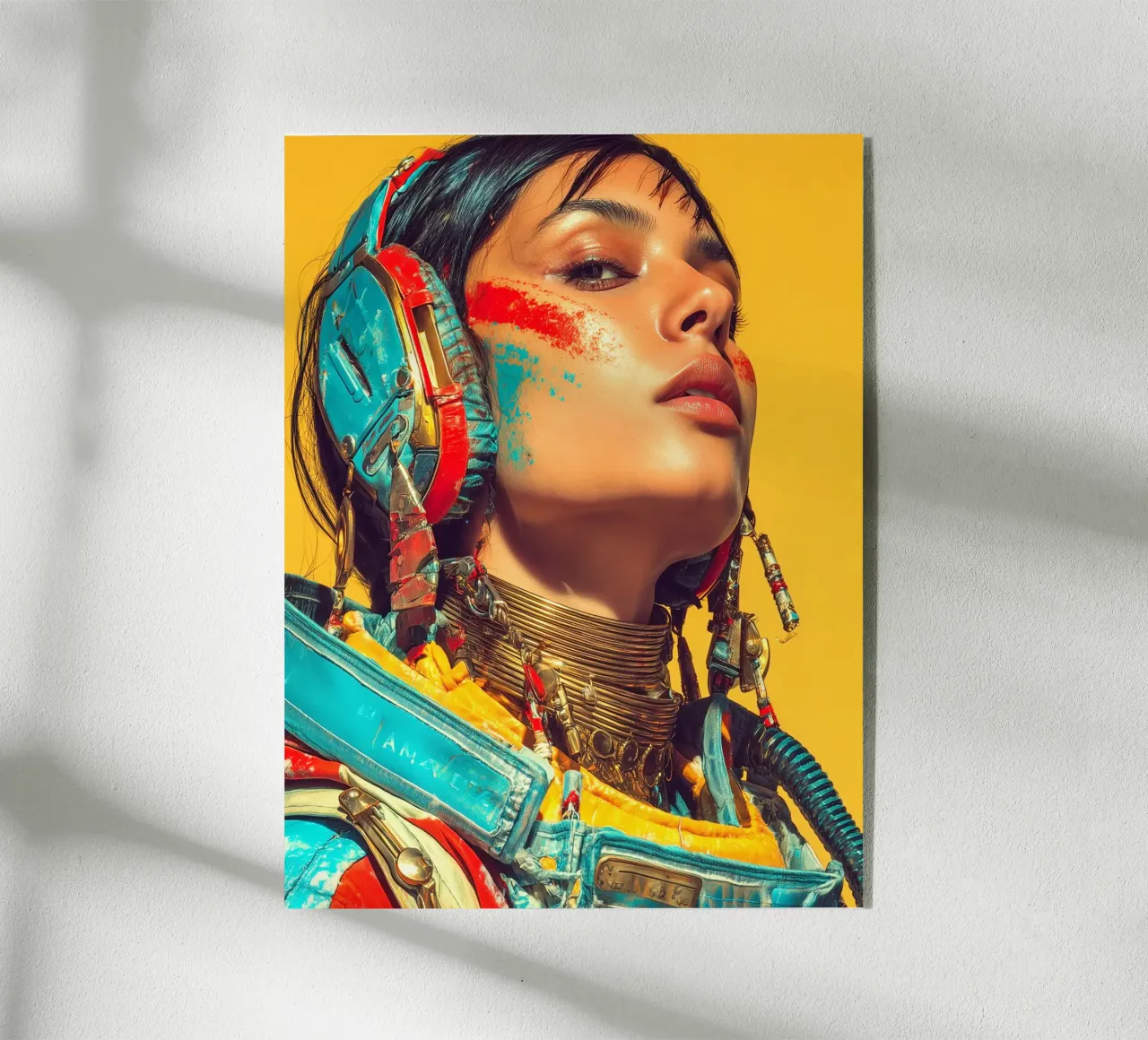 Donna colorata plexiglass da Puschkinowa