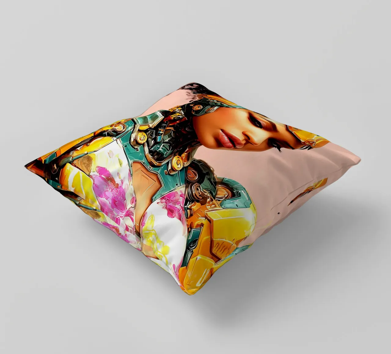 Ragazza colorata cuscino da Puschkinowa