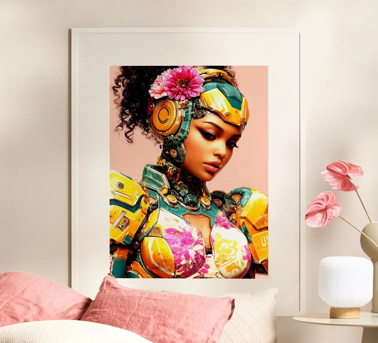 Ragazza colorata poster da Puschkinowa