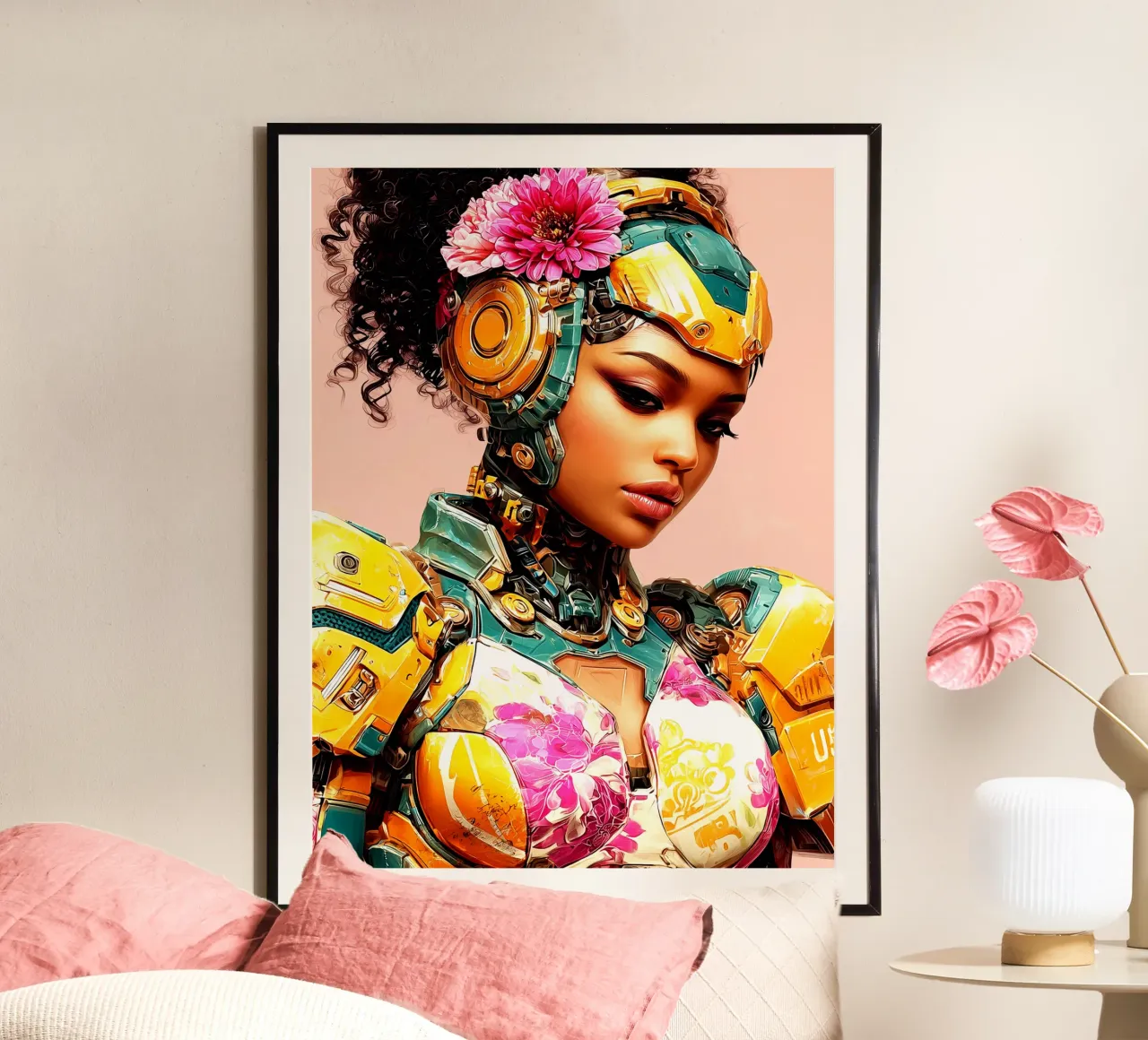 Ragazza colorata poster da Puschkinowa