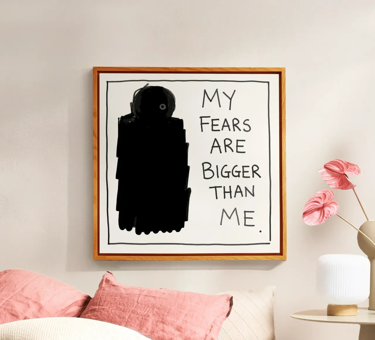 My Fears Are Bigger Than Me acryl van vintageshop