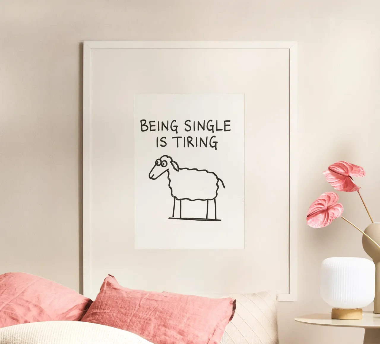 being single is tiring carta hahnemühle da vintageshop