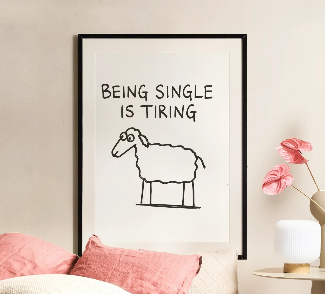 being single is tiring carta hahnemühle da vintageshop