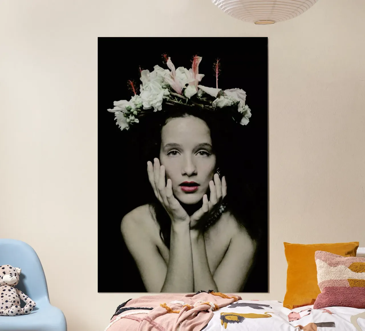 Stephanie poster con telaio in legno da George Griefy