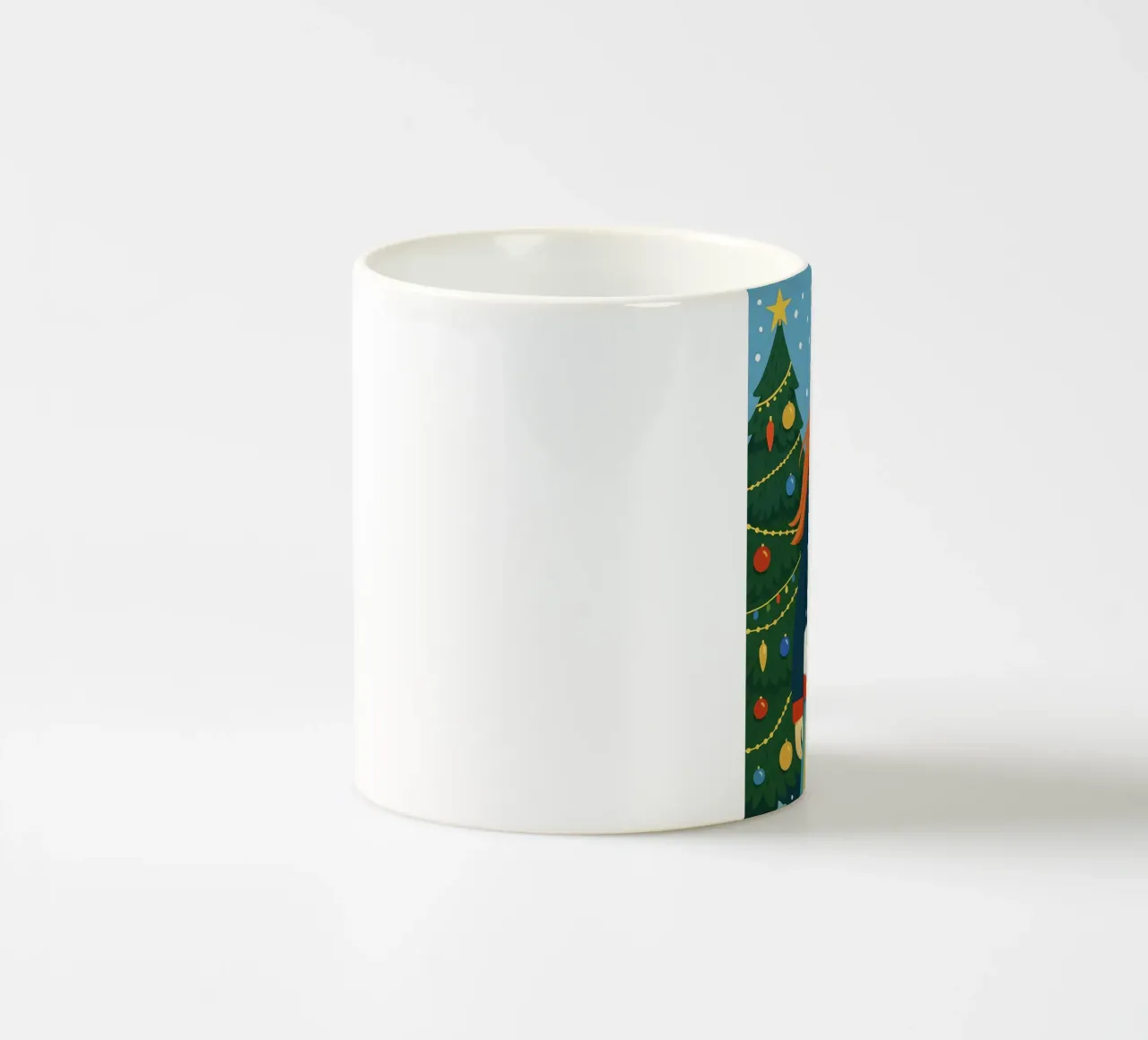 DONNA CALMA A NATALE tazza in ceramica da CHRISTMAS ART