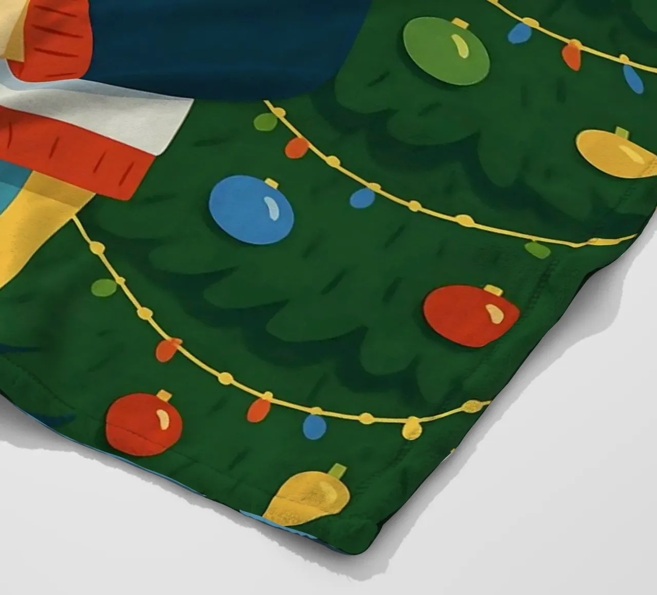 DONNA CALMA A NATALE coperta in pile da CHRISTMAS ART