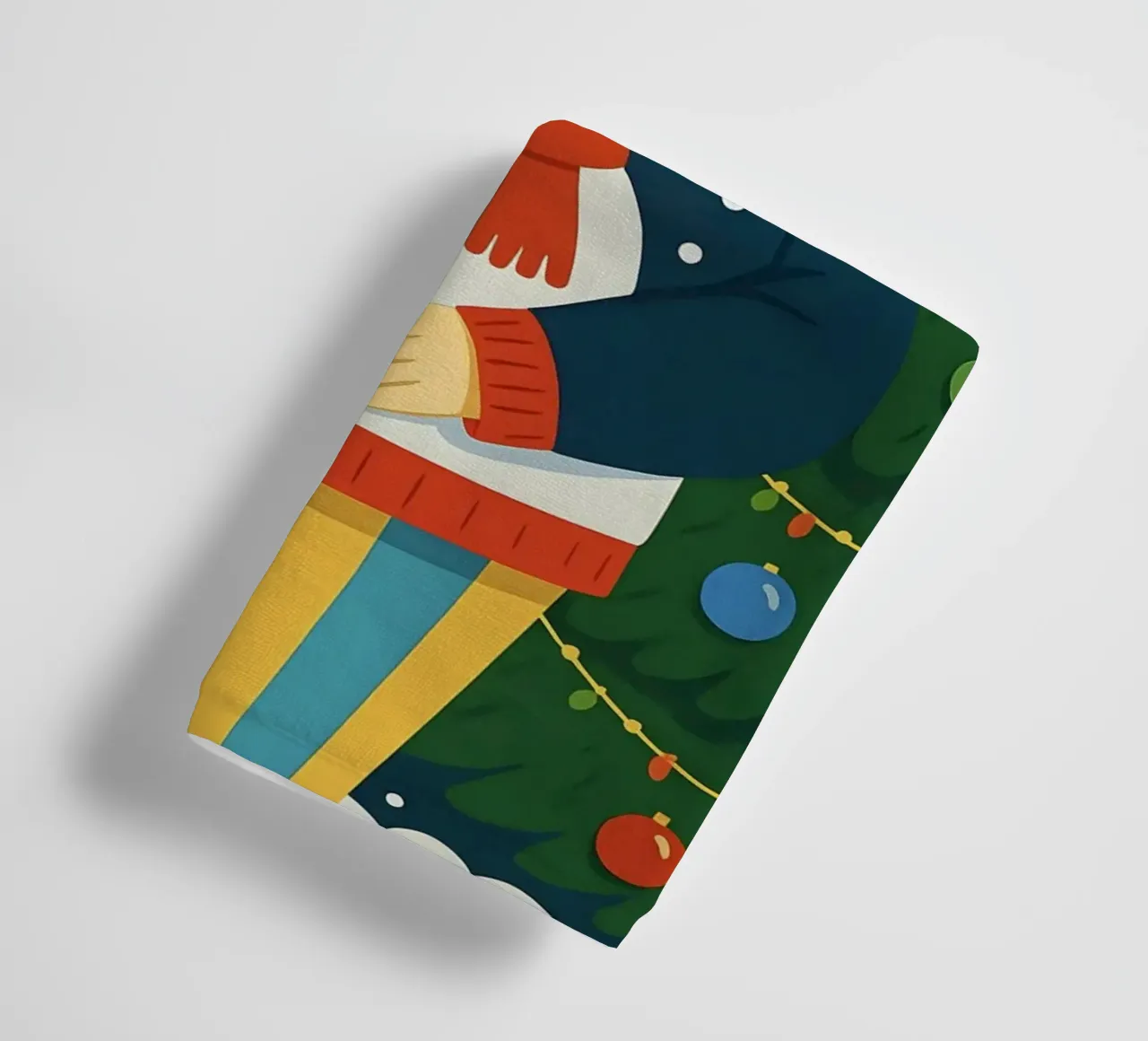 MUJER TRANQUILA EN NAVIDAD toalla de baño de CHRISTMAS ART