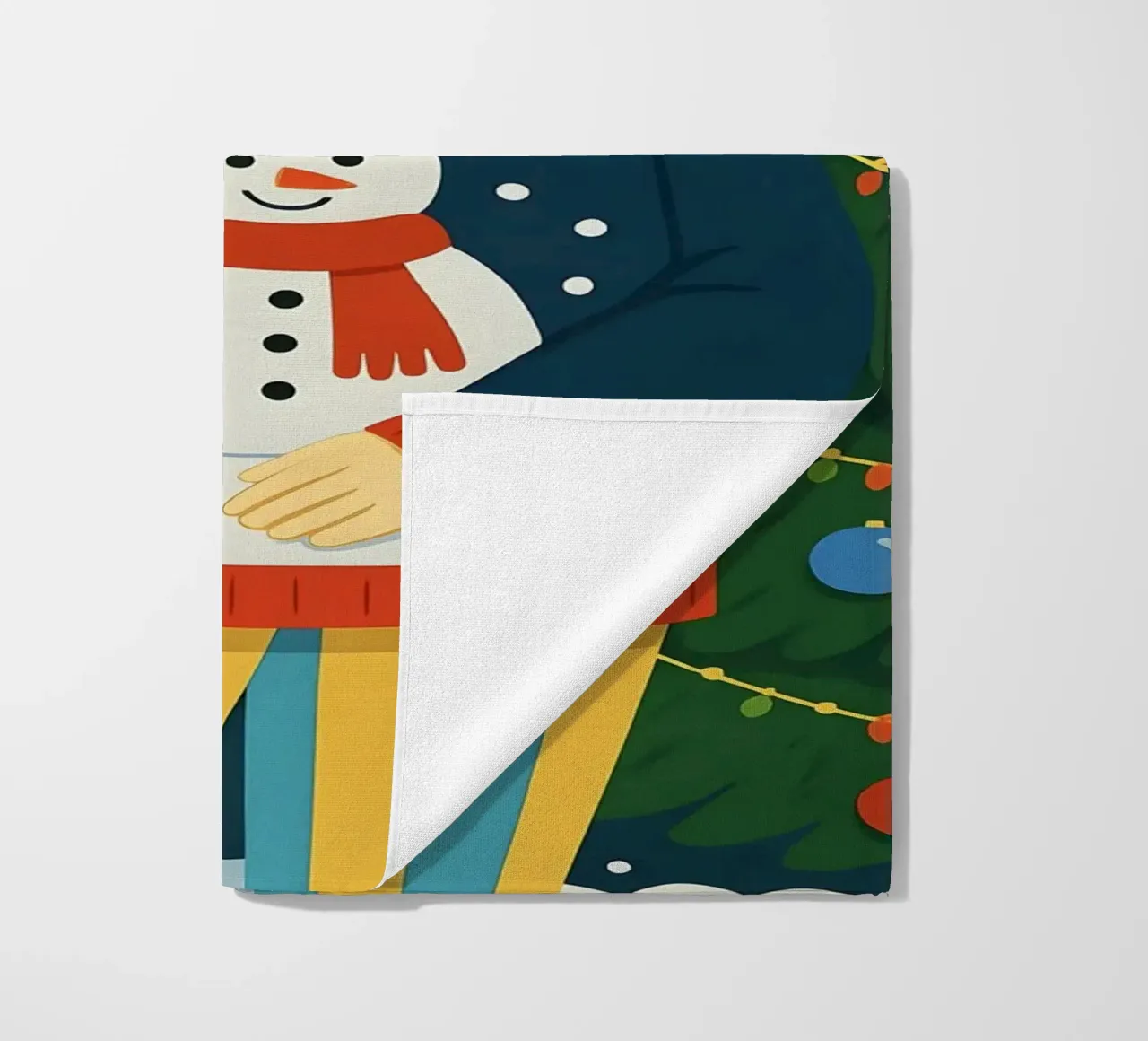DONNA CALMA A NATALE telo mare da CHRISTMAS ART