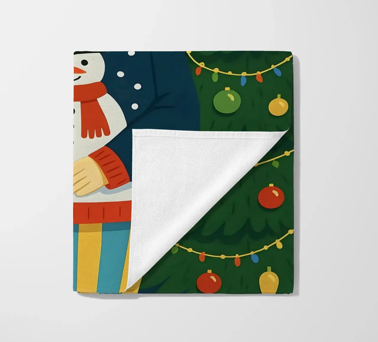 DONNA CALMA A NATALE telo mare da CHRISTMAS ART