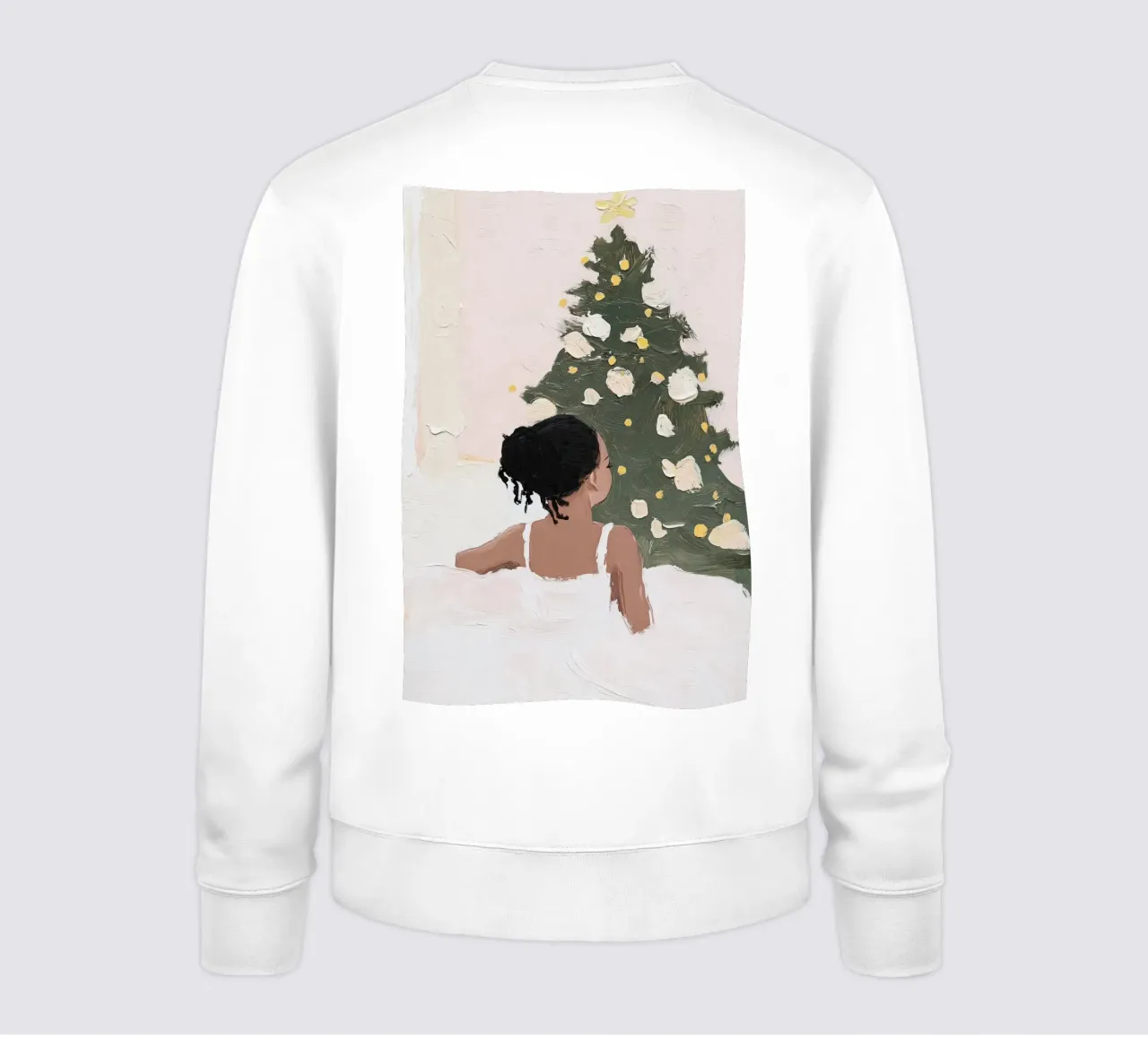 Albero di Natale, stampa Ballerina felpa da Little Lila