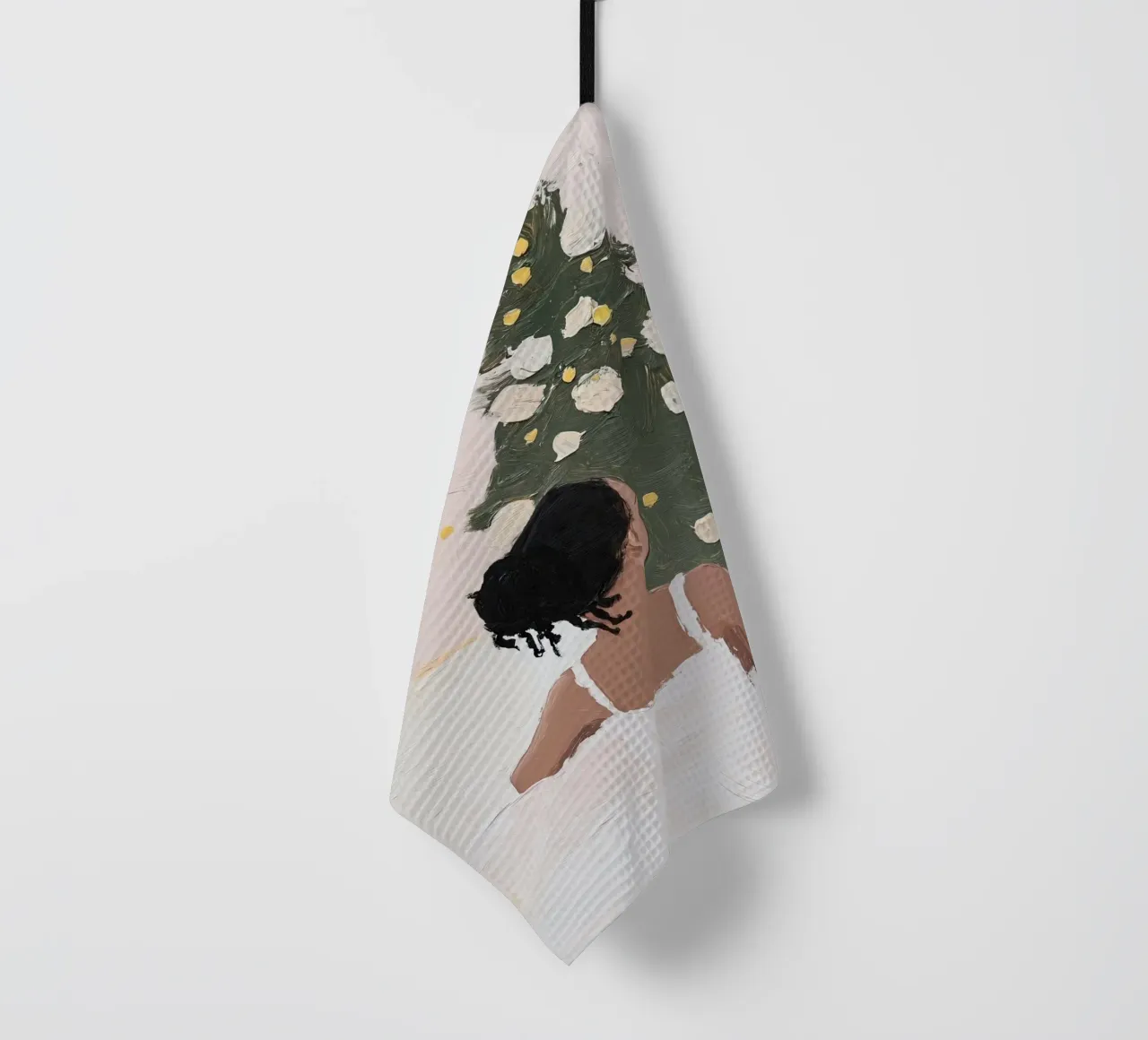 Albero di Natale, stampa Ballerina canovaccio da cucina da Little Lila