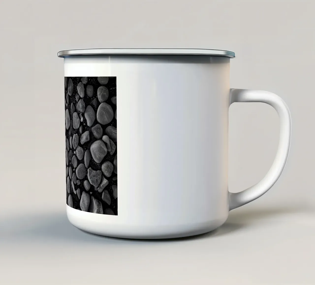 Black Stones tazza in smalto da Fjöllart