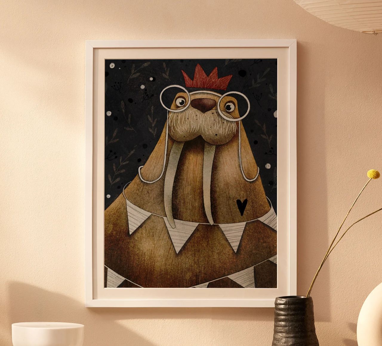 Nelli Suneli - Feestwalrus poster van The Artcircle