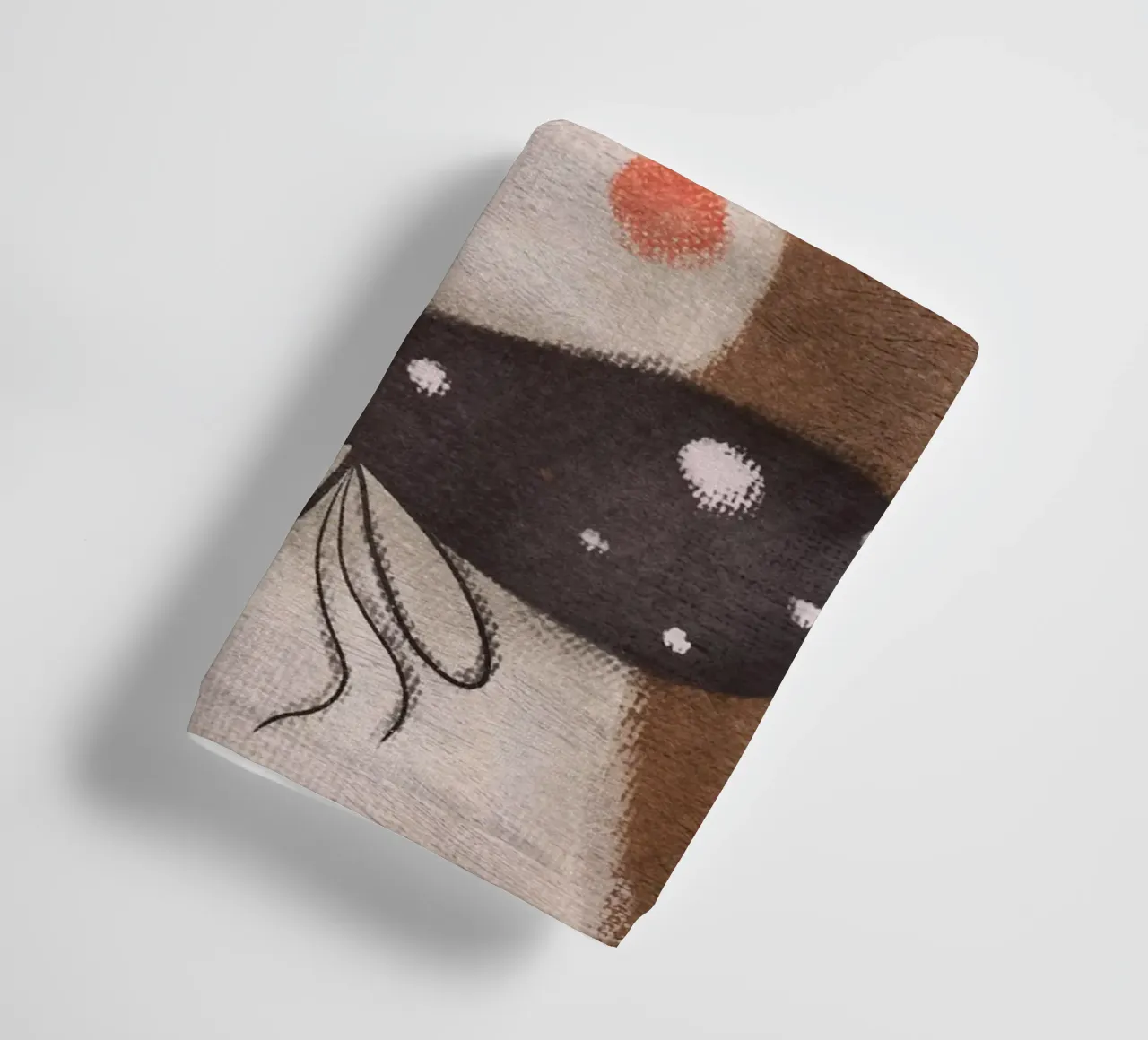 Nelli Suneli - Rabbit with a Bow towel by The Artcircle