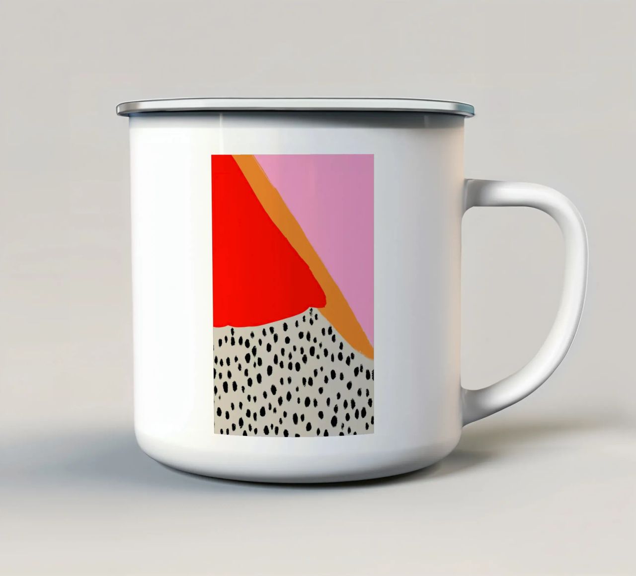 Crazy life 2 tazza in smalto da Hej Ibiza by Ute Arnold