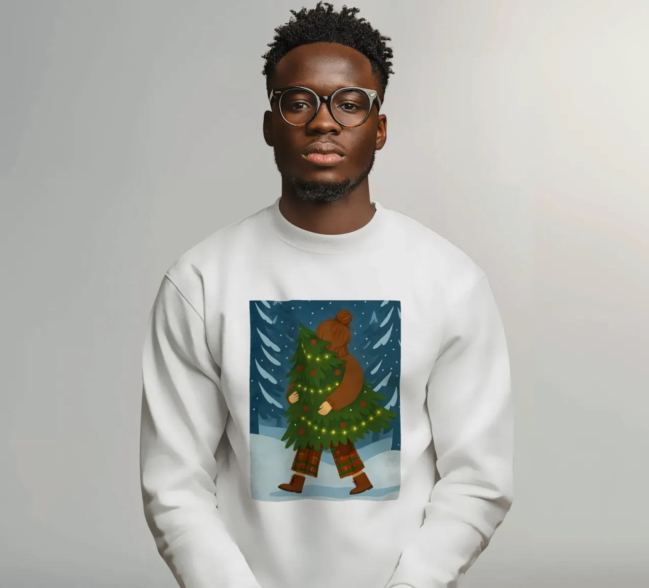 ALBERO DI NATALE felpa da CHRISTMAS ART