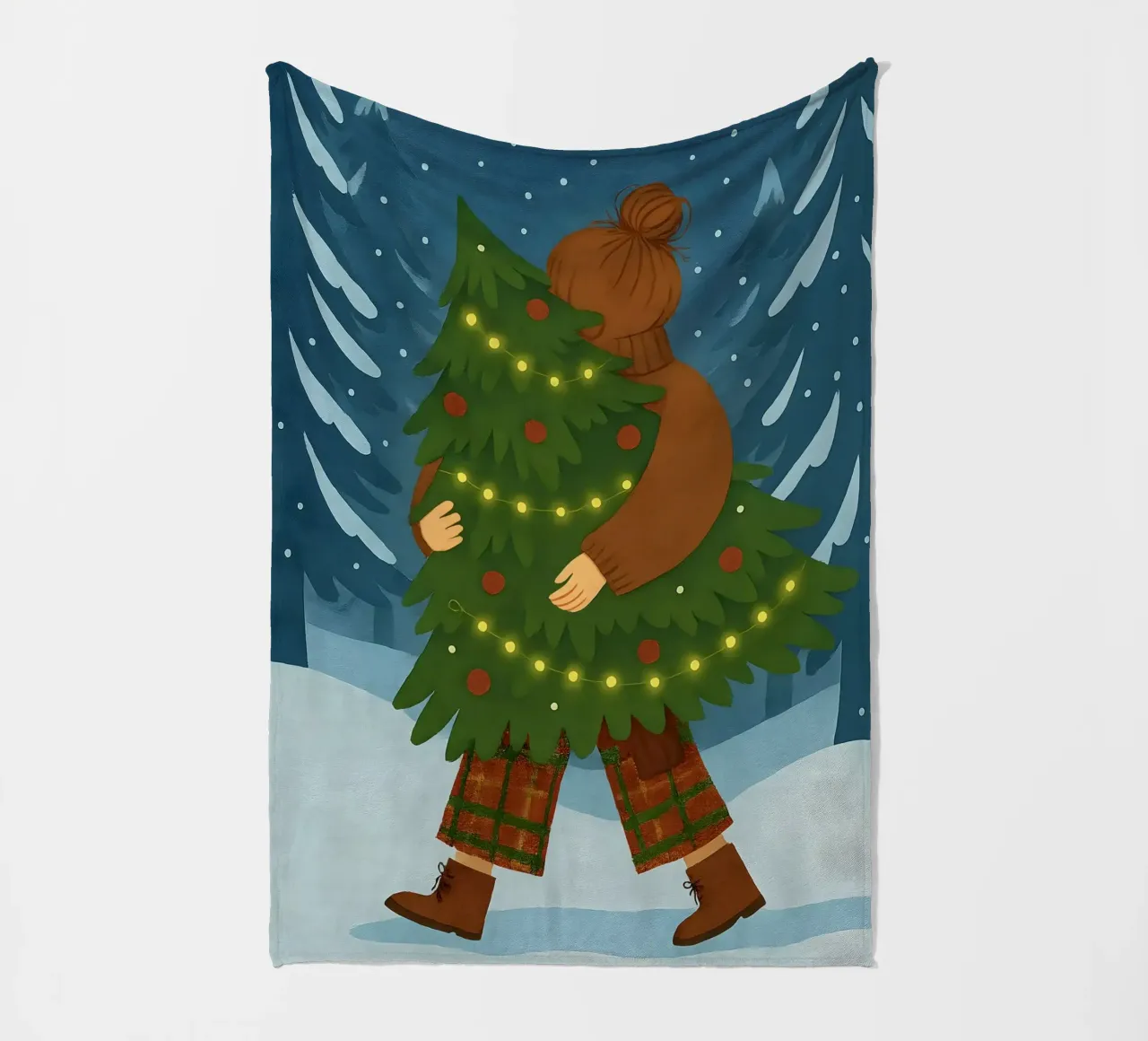 ALBERO DI NATALE coperta in pile da CHRISTMAS ART