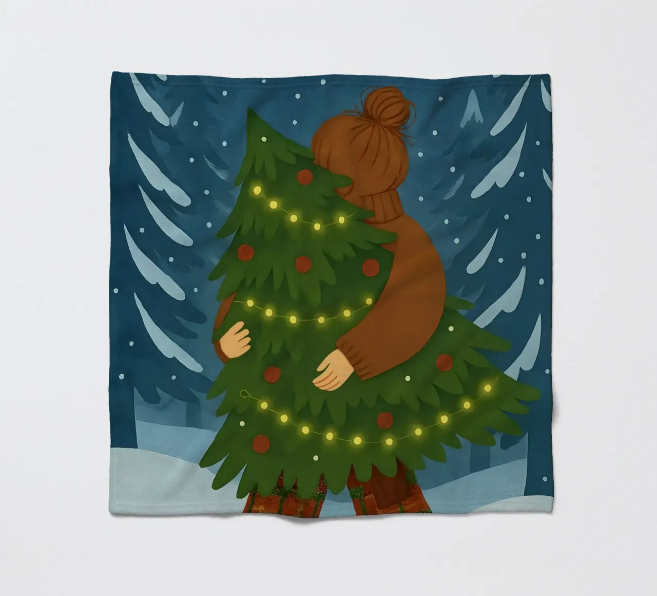 ALBERO DI NATALE coperta in pile da CHRISTMAS ART