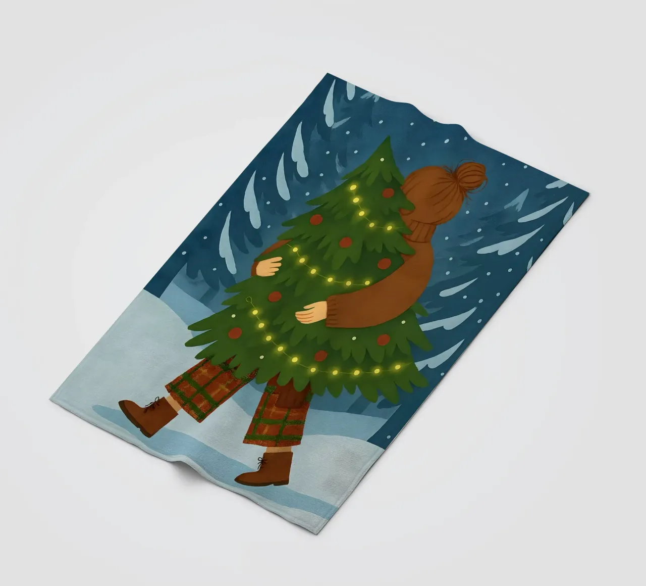 ALBERO DI NATALE coperta in pile da CHRISTMAS ART