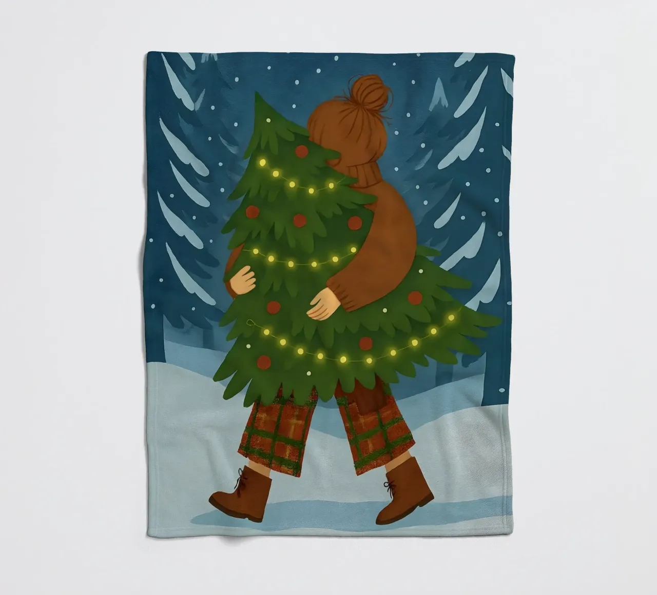 ALBERO DI NATALE coperta in pile da CHRISTMAS ART