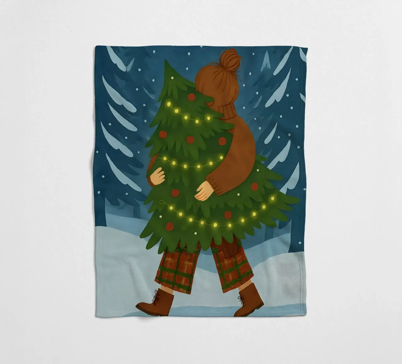 ALBERO DI NATALE coperta in pile da CHRISTMAS ART