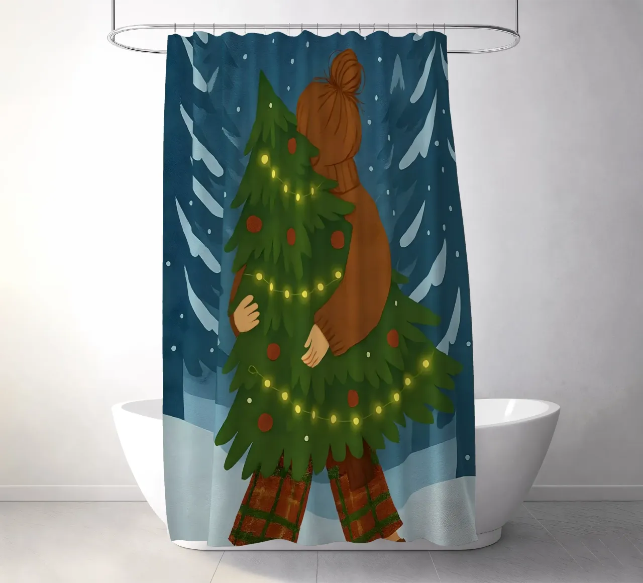 ALBERO DI NATALE tenda da doccia da CHRISTMAS ART