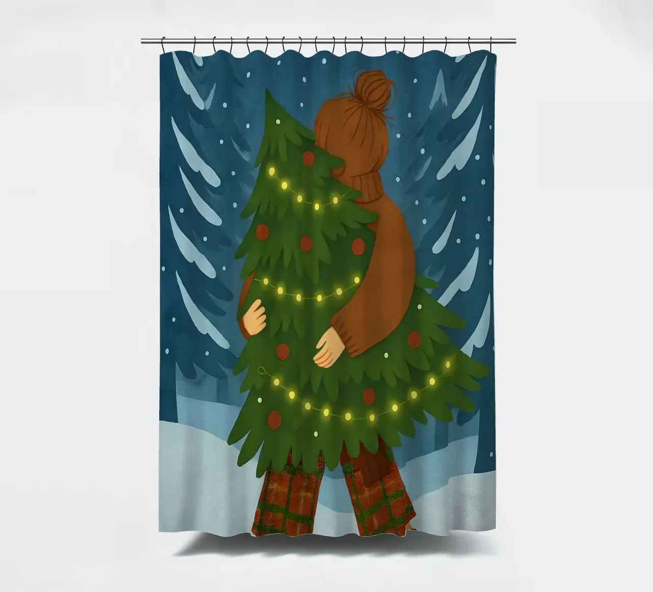 ALBERO DI NATALE tenda da doccia da CHRISTMAS ART