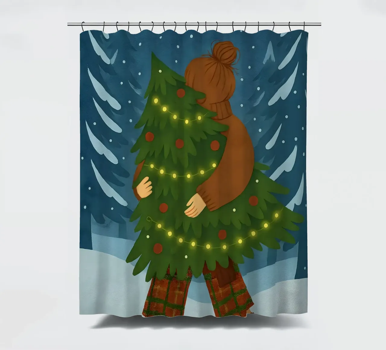 ALBERO DI NATALE tenda da doccia da CHRISTMAS ART