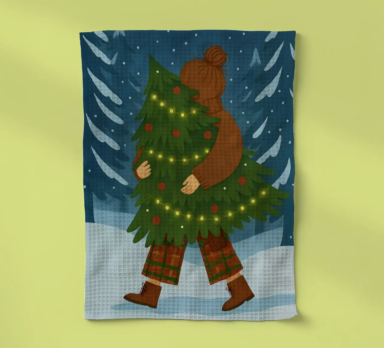 ALBERO DI NATALE canovaccio da cucina da CHRISTMAS ART