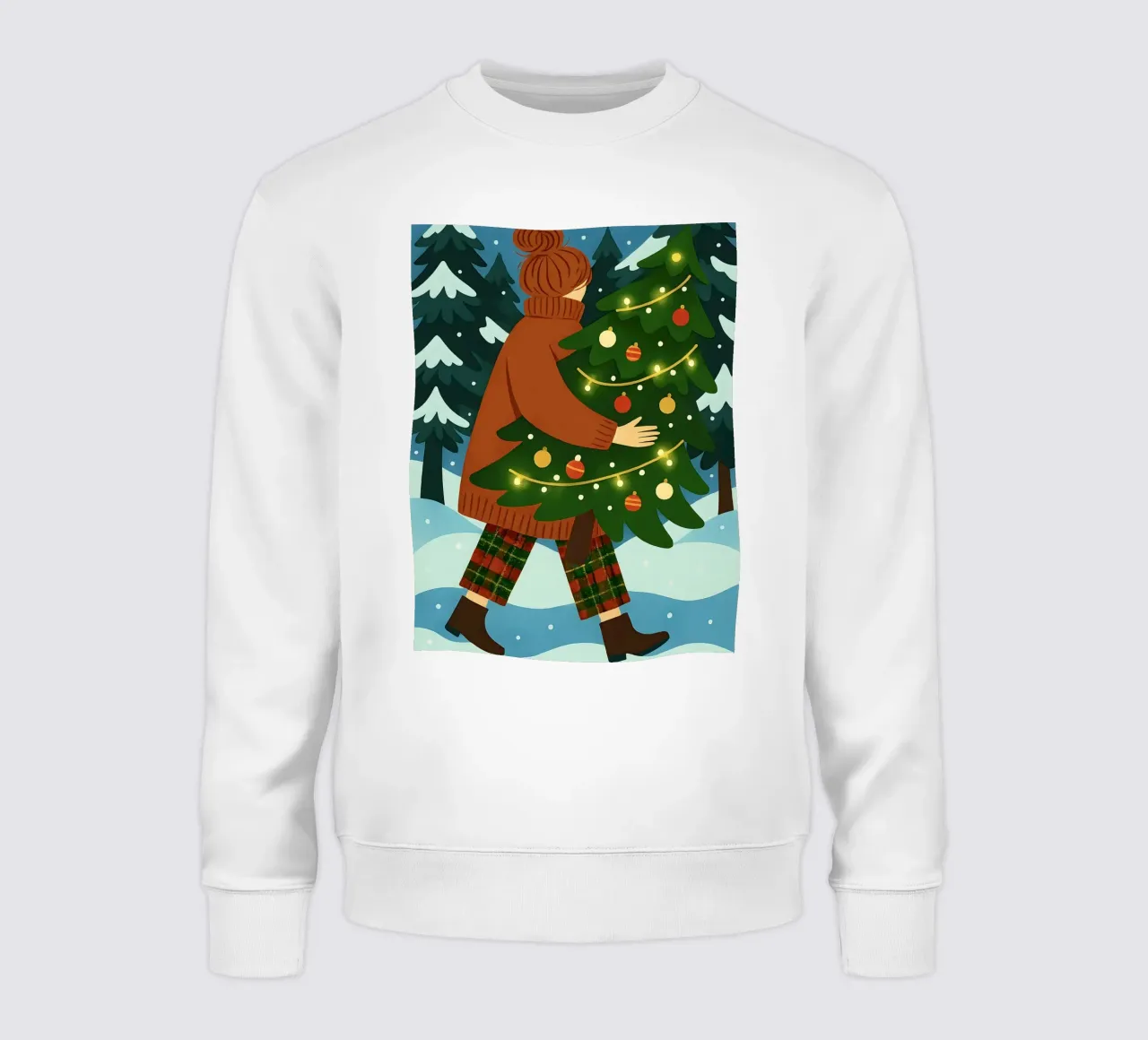 ALBERO DI NATALE CON LUCI FIABESCHE felpa da CHRISTMAS ART