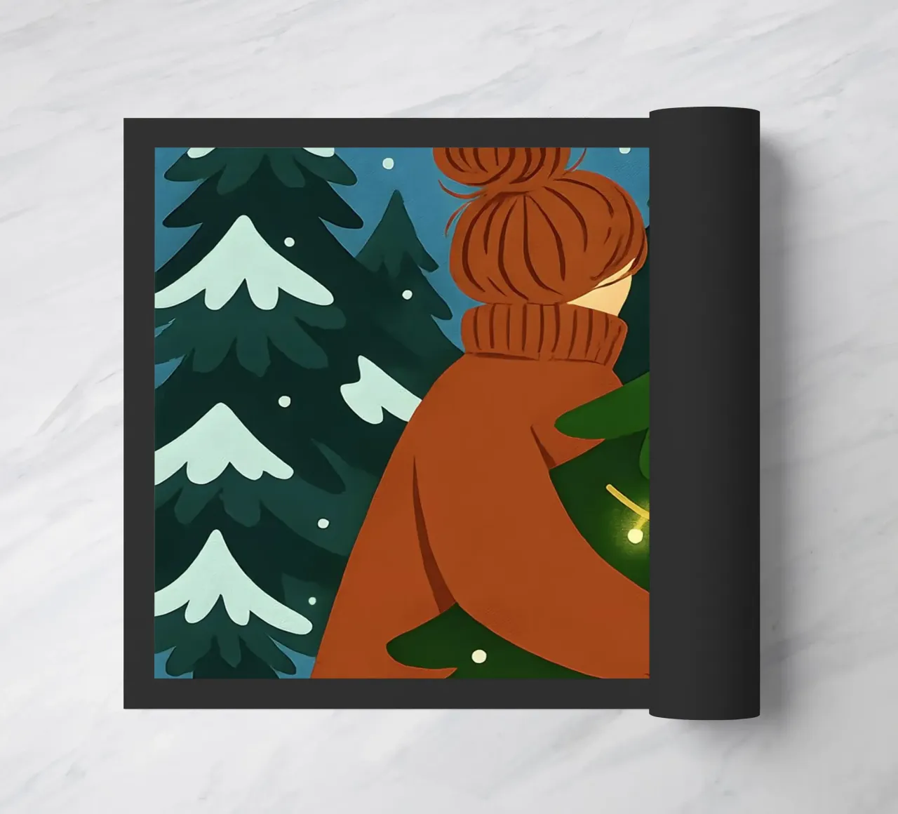 ALBERO DI NATALE CON LUCI FIABESCHE zerbino da CHRISTMAS ART