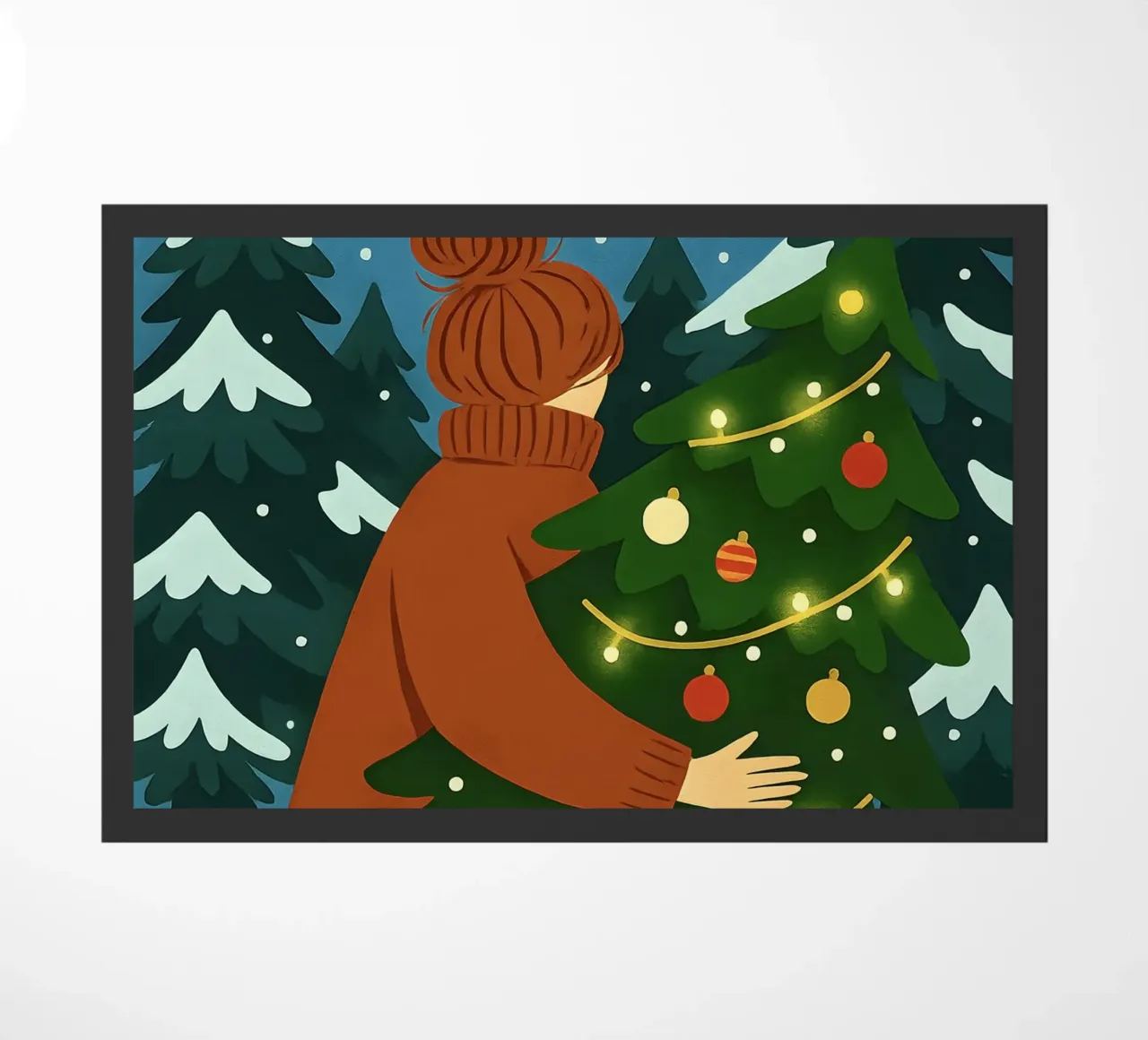 ALBERO DI NATALE CON LUCI FIABESCHE zerbino da CHRISTMAS ART