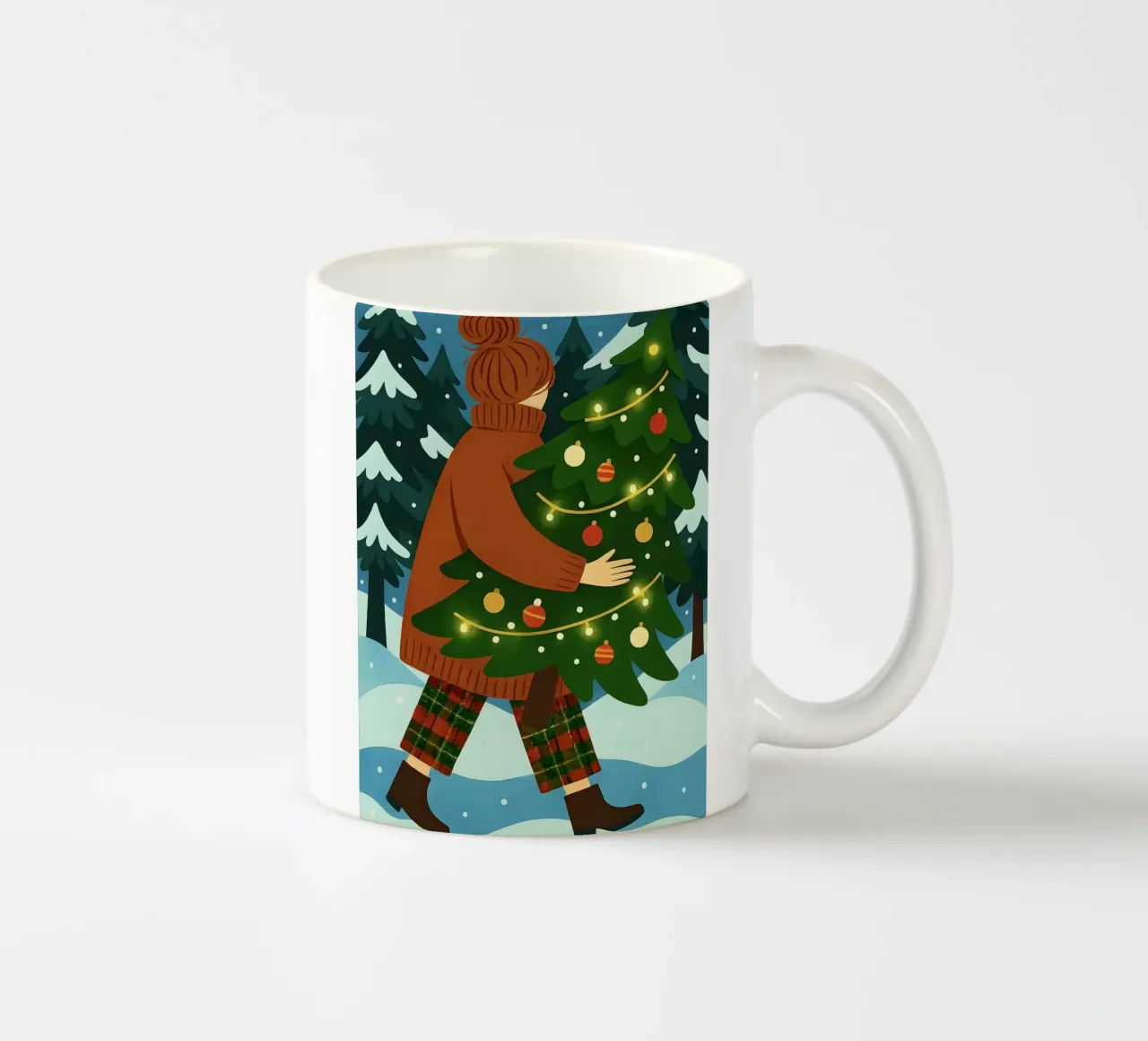 ALBERO DI NATALE CON LUCI FIABESCHE tazza in ceramica da CHRISTMAS ART