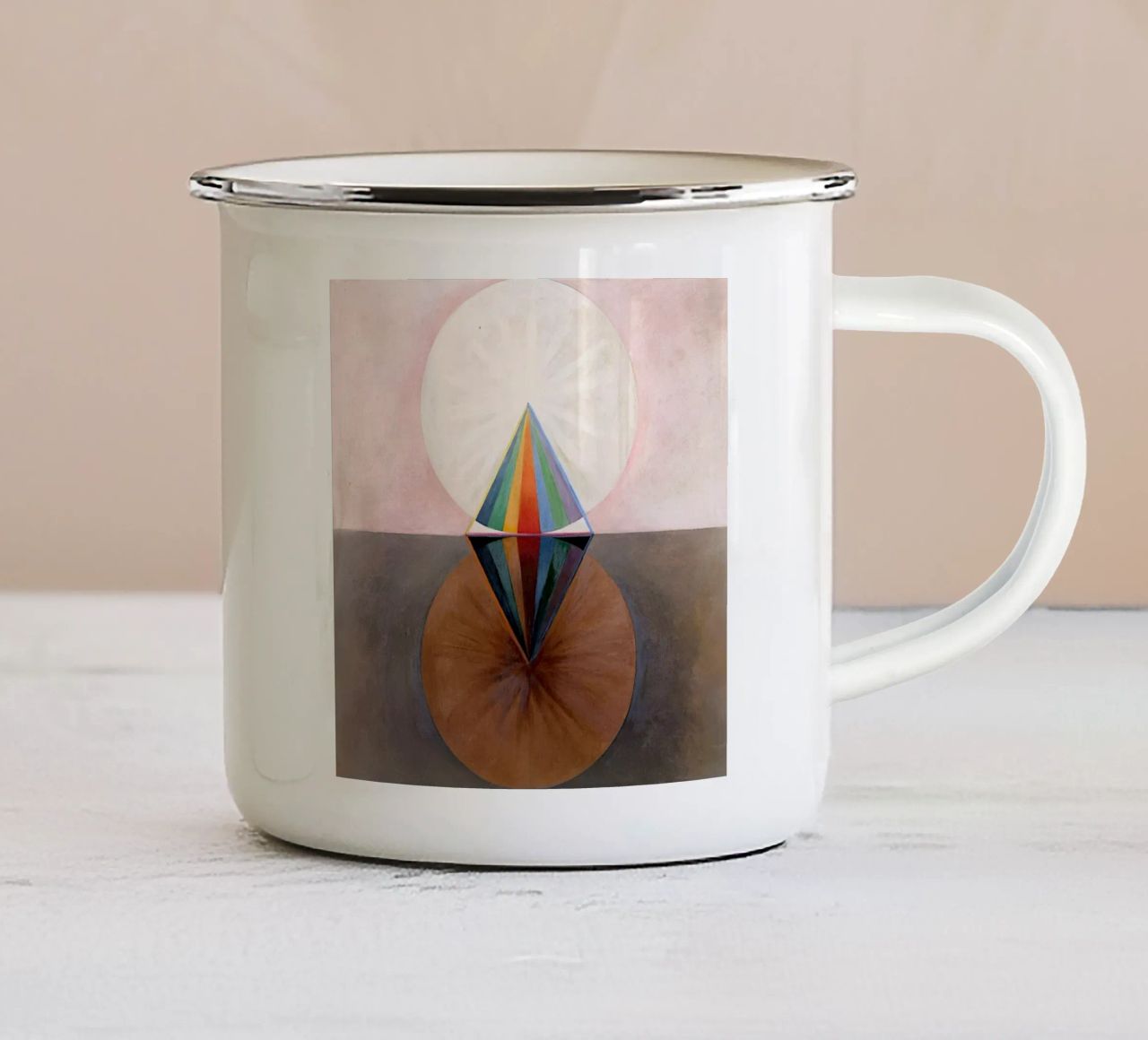 Hilma Af Klint - Il cigno n. 12 Gruppo IXSUW 1915 tazza in smalto da William Store